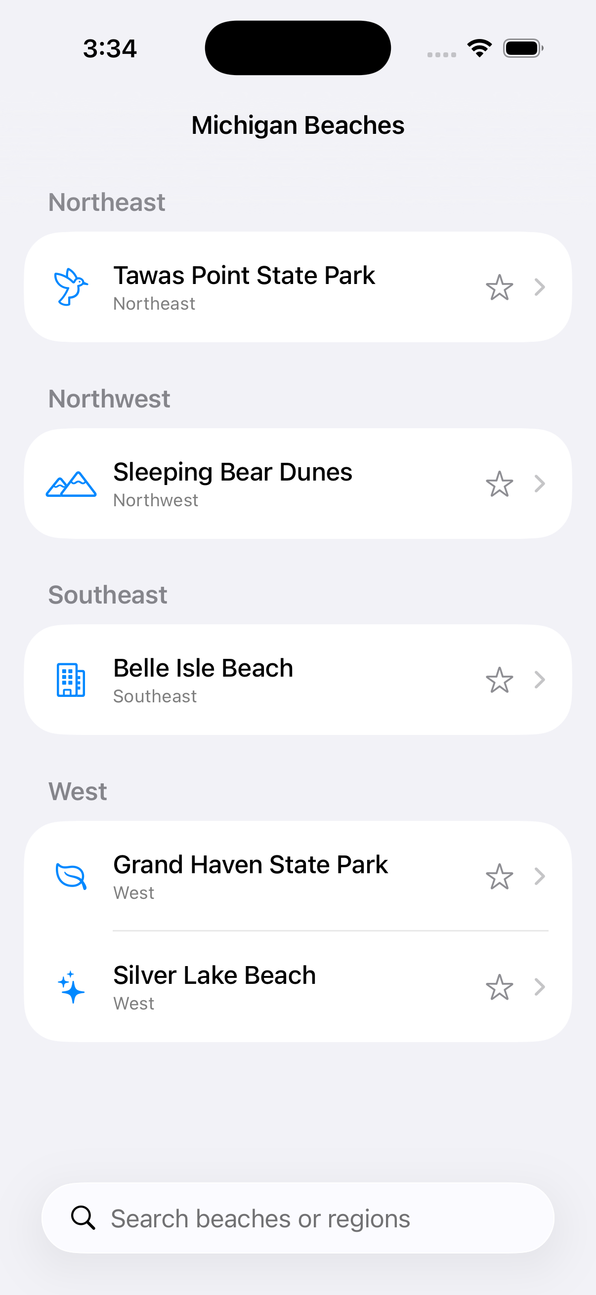 CoastCast iPhone Screenshot