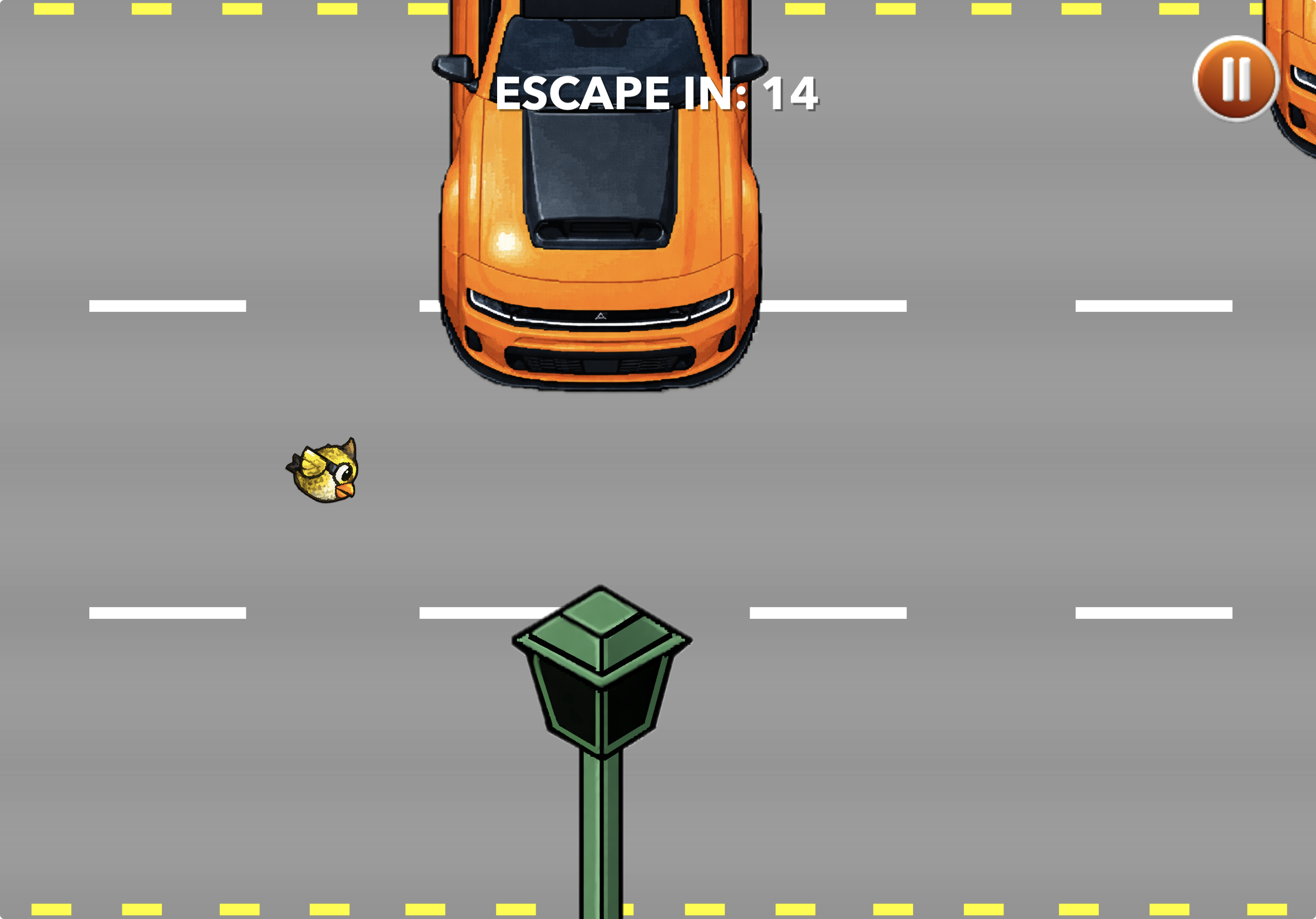 TakeFlight leave-island mini-game screen