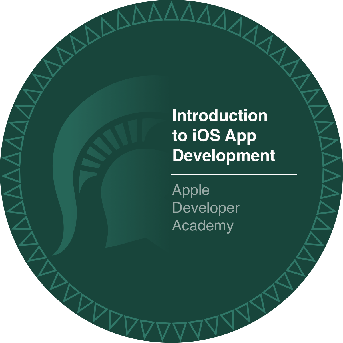 Introduction to iOS App Development badge