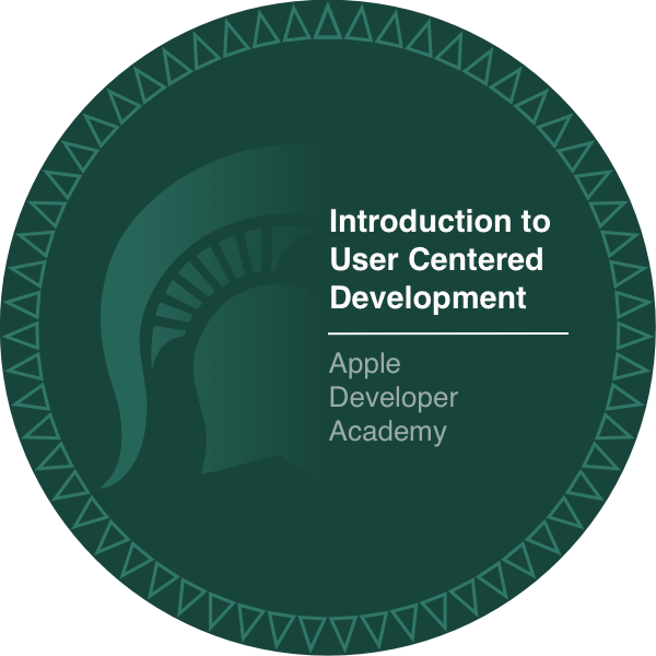 Introduction to User Centered Development badge